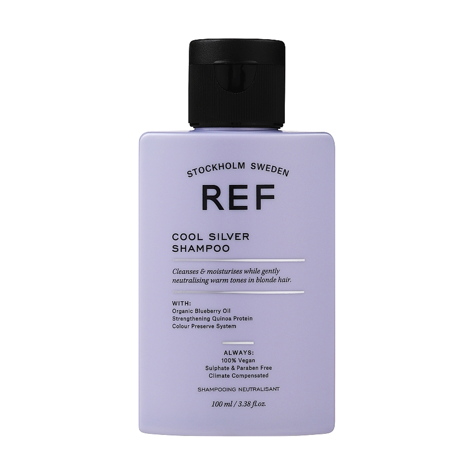 Шампунь з антижовтим ефектом REF Cool Silver Shampoo для світлого, знебарвленного та сивого волосся, 100 мл